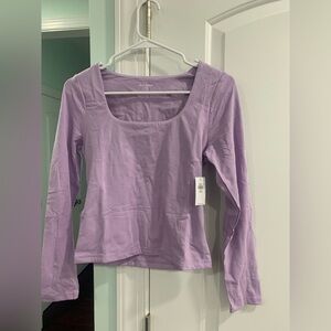 Old Navy Lavender Long Sleeve Tee